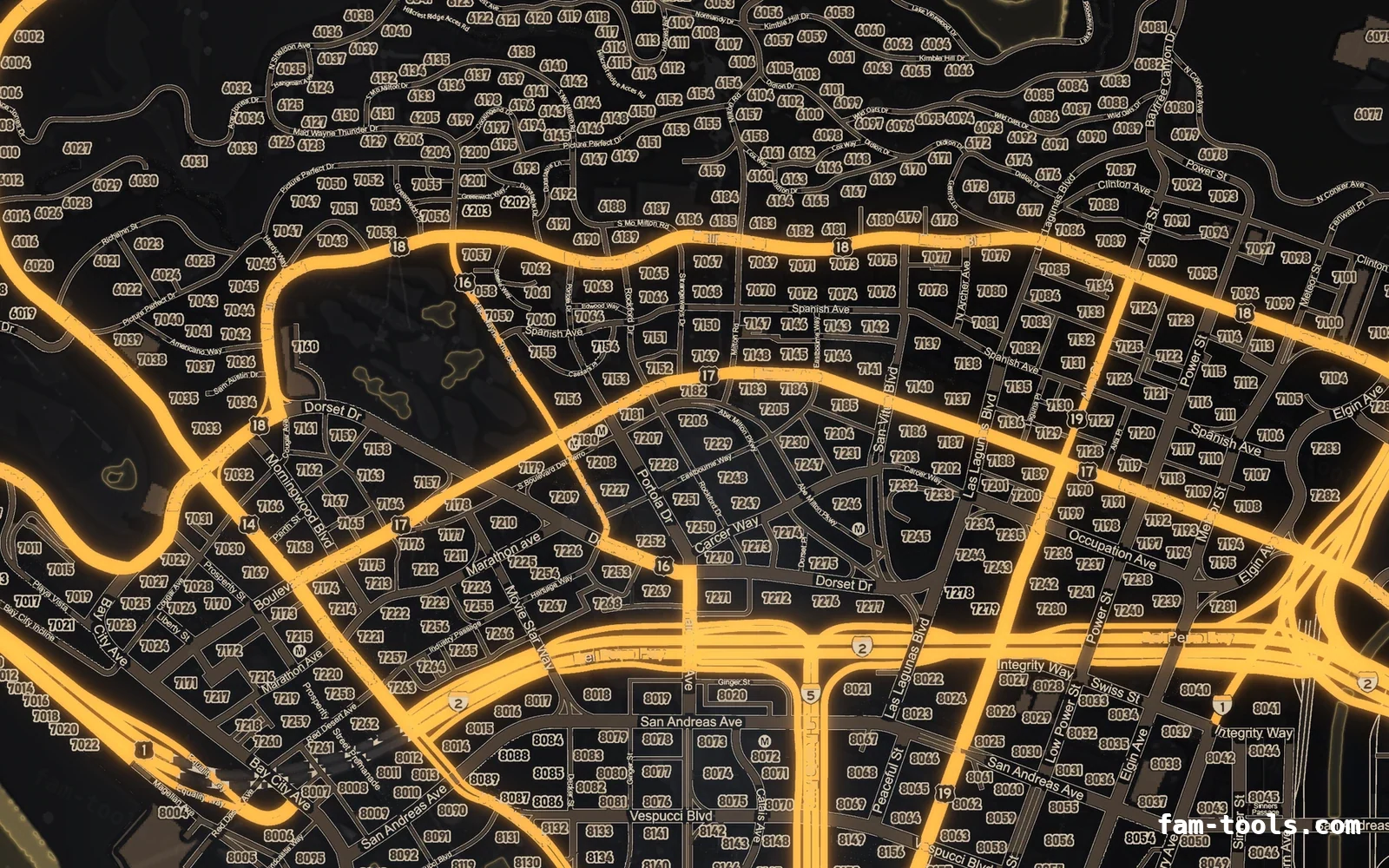 Halloween Yellow Halloween minimap — Los Santos Halloween Yellow Halloween FiveM minimap, los santos