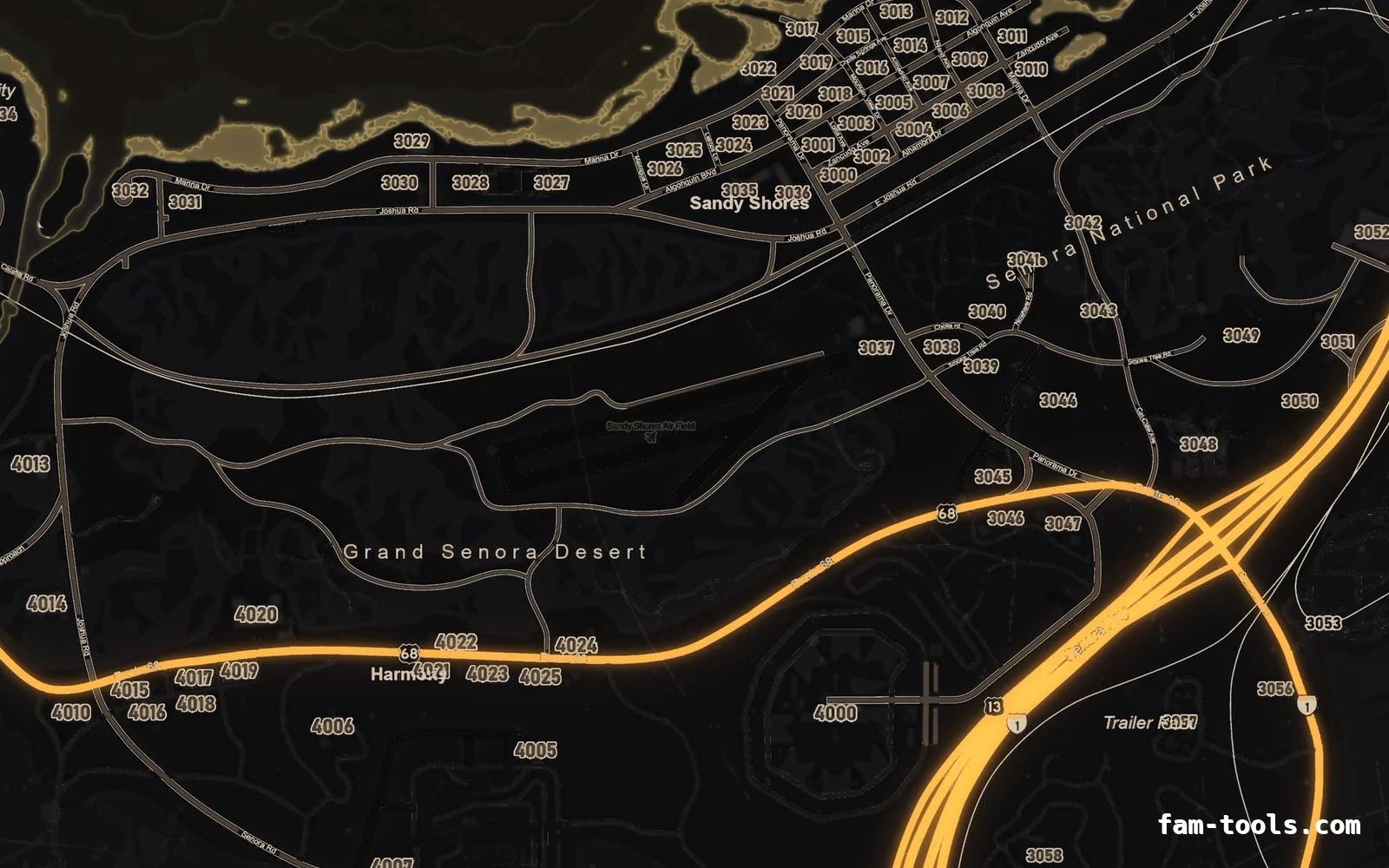 Halloween Yellow Halloween minimap — Sandy Shores Halloween Yellow Halloween FiveM minimap, sandy shores