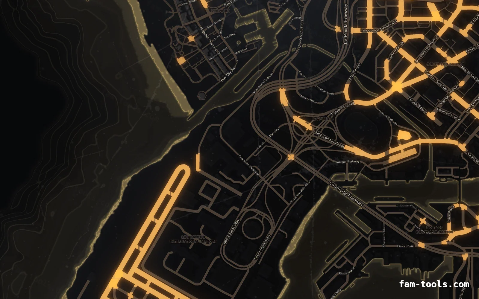 Halloween Yellow Halloween FiveM minimap, the harbour