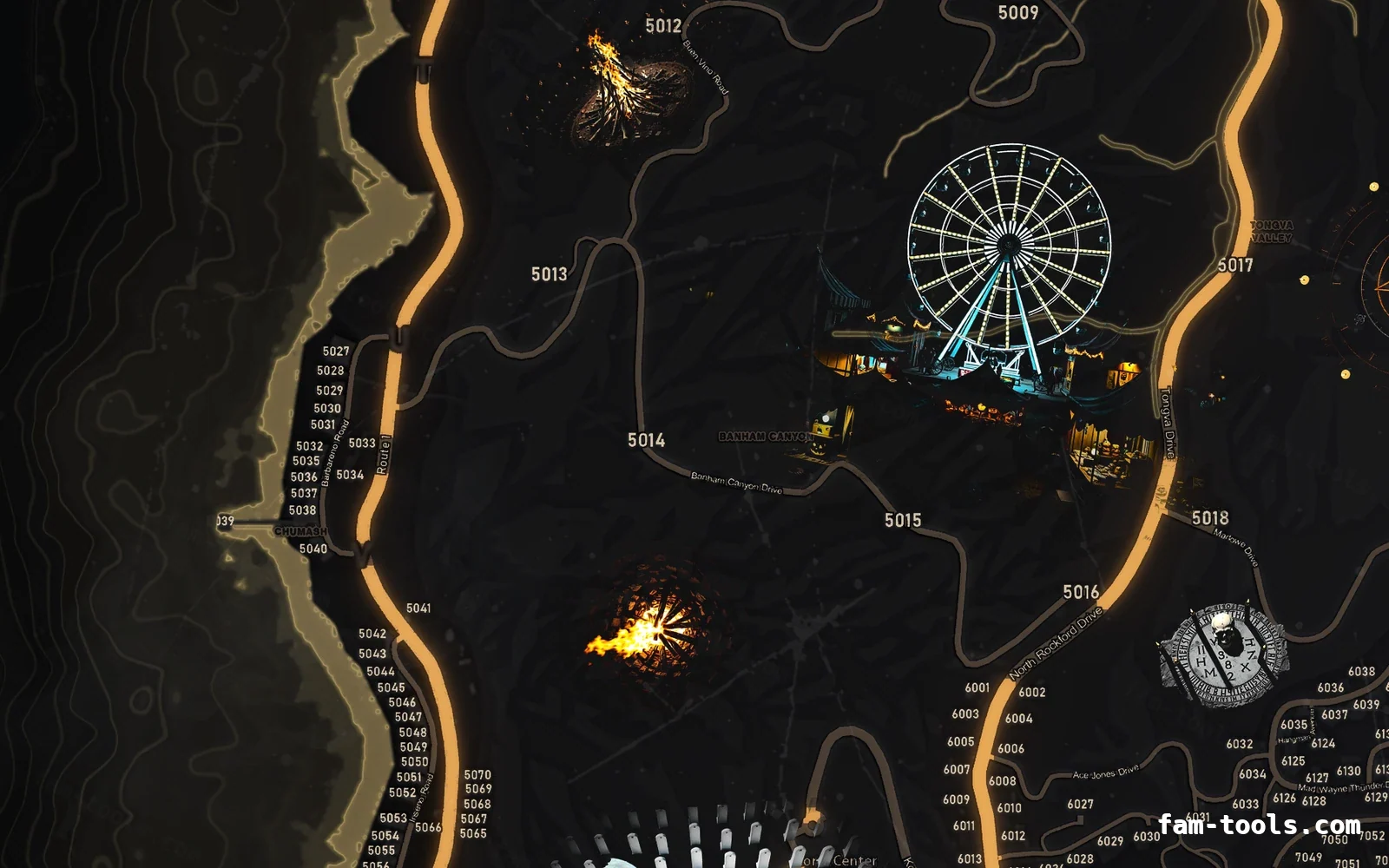 Halloween Yellow Halloween FiveM minimap, the west coast