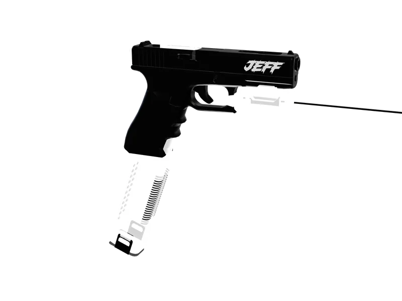 94spersonal — 3D render of the pistol model, shown from the side