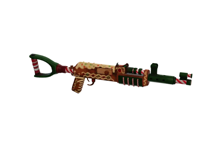 Akcandy — 3D render of the rifle model, shown from the side