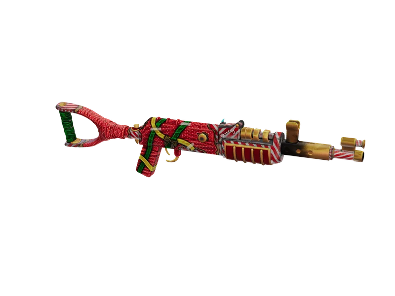 Akgift — 3D render of the rifle model, shown from the side