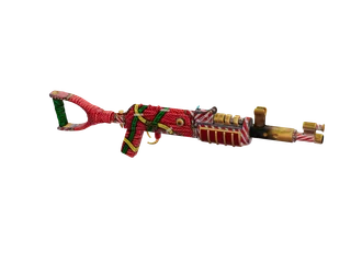 Akgift — 3D render of the rifle model, shown from the side