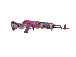 Akt — 3D render of the rifle model, shown from the side