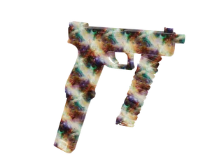 Animated Chaos — 3D render of the pistol model, shown from the side