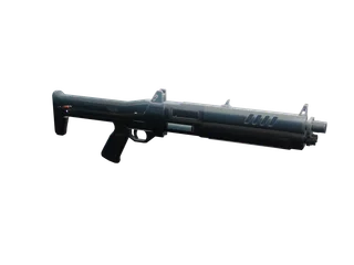 Assaultxmas — 3D render of the shotgun model, shown from the side