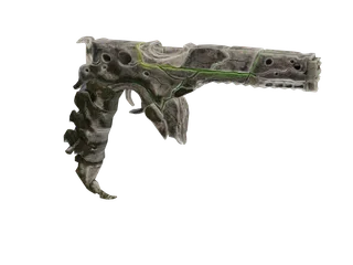 Autohall — 3D render of the smg model, shown from the side