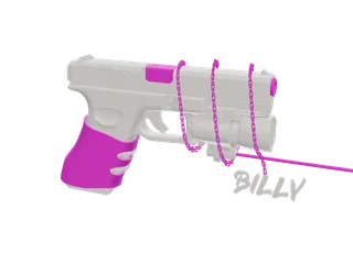 Bigbilly — 3D render of the pistol model, shown from the side
