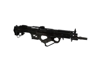 Bullpup SMG — 3D render of the smg model, shown from the side