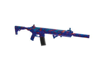 Burntsm13bydee — 3D render of the rifle model, shown from the side