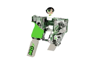 Buttercup — 3D render of the pistol model, shown from the side