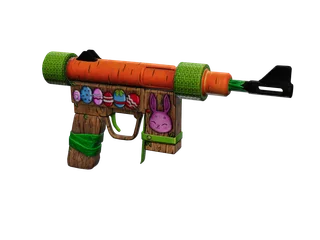 Carrottec — 3D render of the smg model, shown from the side