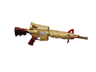 Chk — 3D render of the rifle model, shown from the side