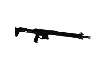 Ckar15 — 3D render of the rifle model, shown from the side