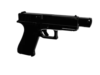 Colorfulpistol — 3D render of the pistol model, shown from the side