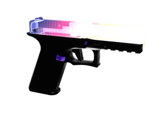 Csgofade — 3D render of the pistol model, shown from the side