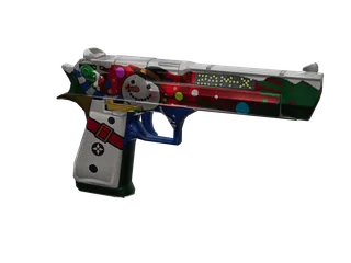 Deaglexmas — 3D render of the pistol model, shown from the side