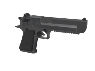 Desert Eagle Chr — 3D render of the pistol model, shown from the side
