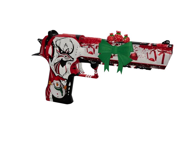 Desertsanta — 3D render of the pistol model, shown from the side
