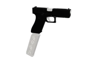 Dndg18 — 3D render of the pistol model, shown from the side