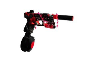 Dspiap — 3D render of the pistol model, shown from the side