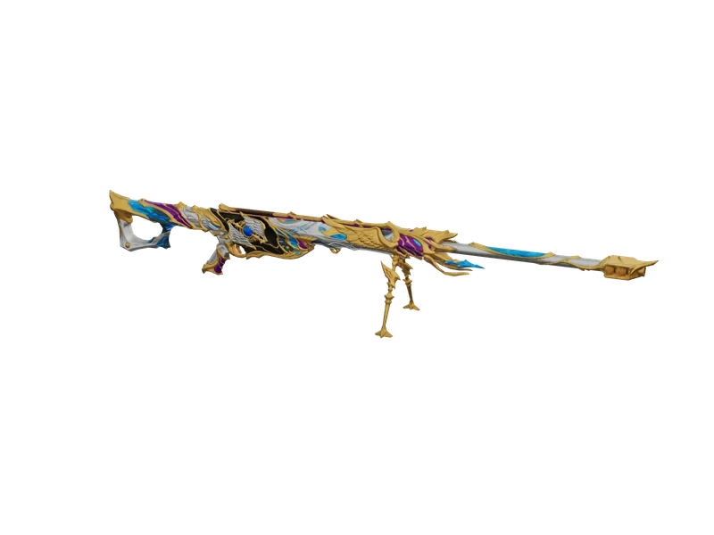 Eastersniper — 3D render of the sniper model, shown from the side