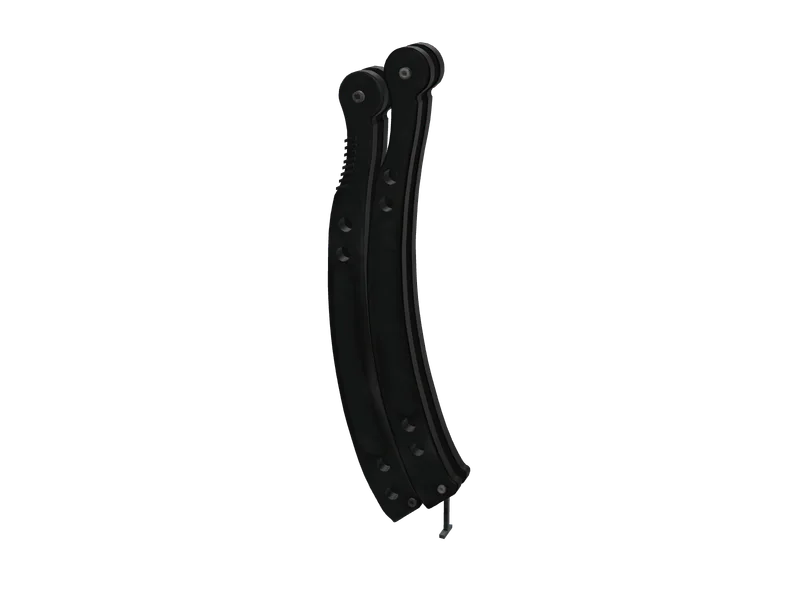 Emerald Knife — 3D render of the melee model, shown from the side