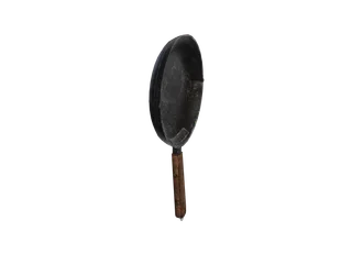 Fryinpan — 3D render of the melee model, shown from the side