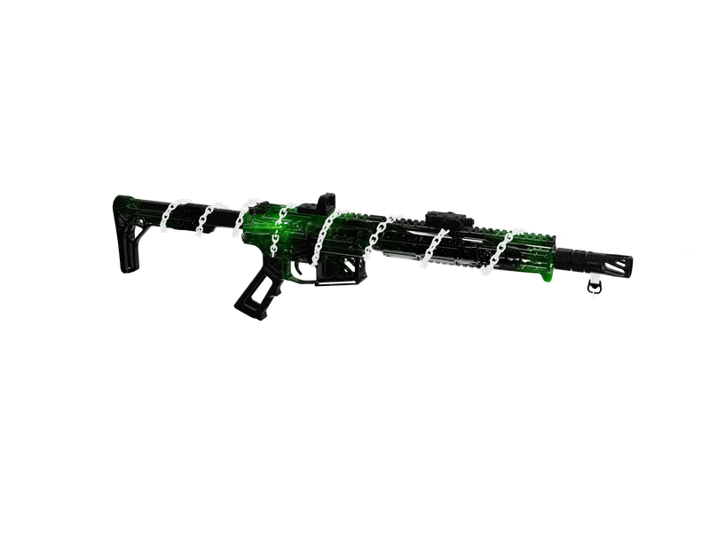 Gar15 — 3D render of the rifle model, shown from the side