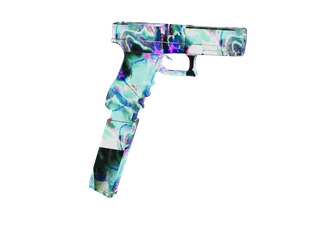 Genesisv1 — 3D render of the pistol model, shown from the side