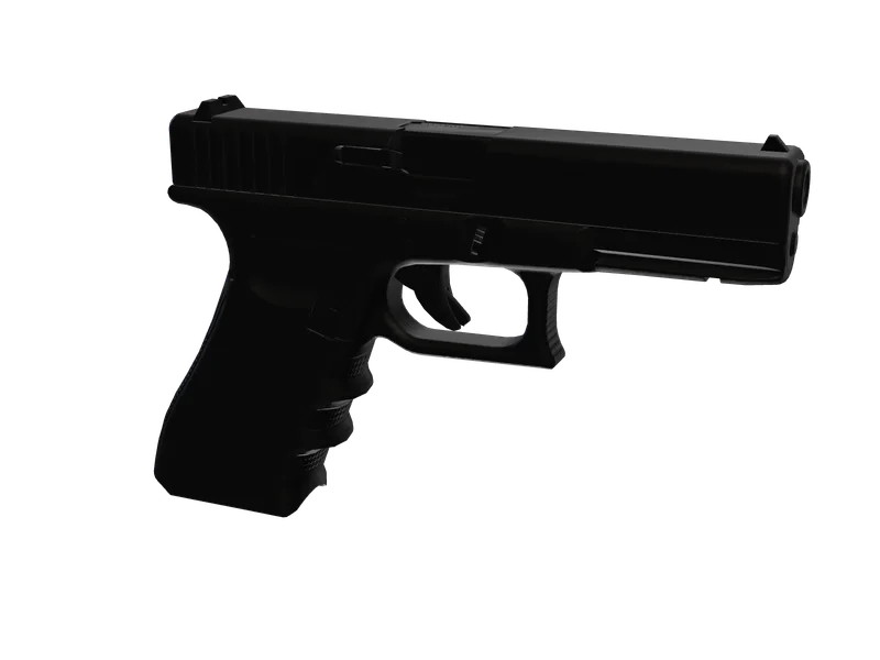 Glock20 — 3D render of the pistol model, shown from the side