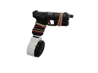 Glockwing — 3D render of the pistol model, shown from the side