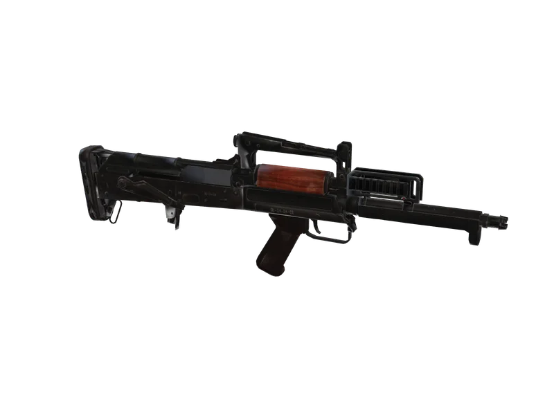 Groza — 3D render of the rifle model, shown from the side