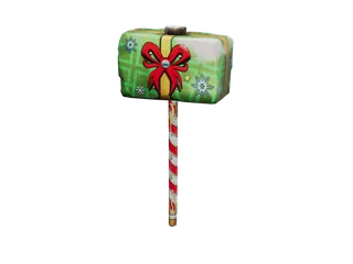 Hammergift — 3D render of the melee model, shown from the side