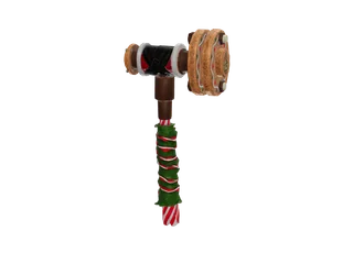 Hatfgift — 3D render of the melee model, shown from the side