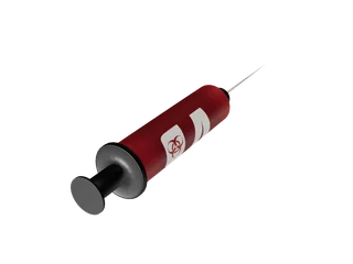 Hivneedle — 3D render of the melee model, shown from the side