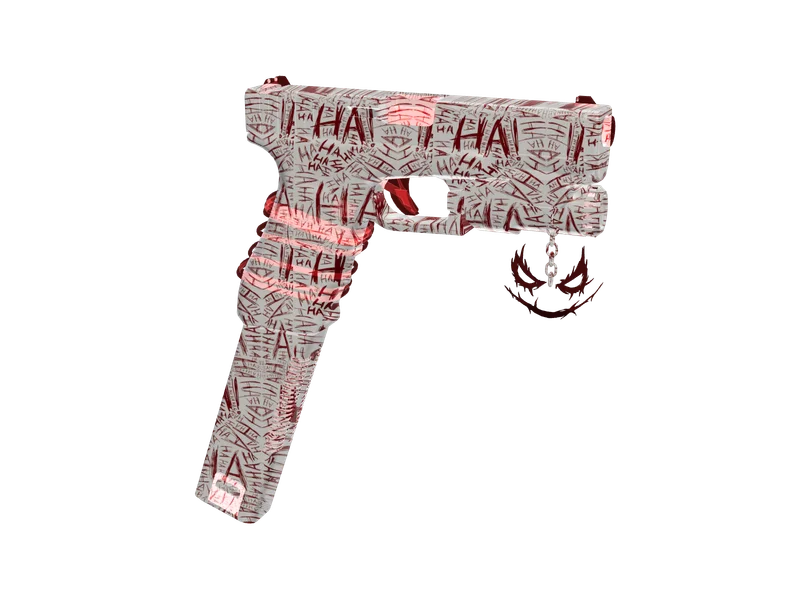 Joker — 3D render of the pistol model, shown from the side