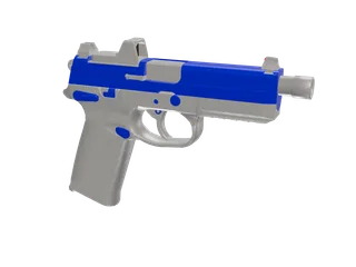 Kaalboosterfx45 — 3D render of the pistol model, shown from the side