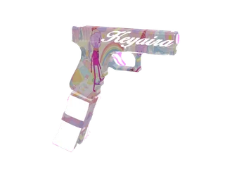 Kekegumball — 3D render of the pistol model, shown from the side
