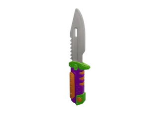 Knifetoy — 3D render of the melee model, shown from the side
