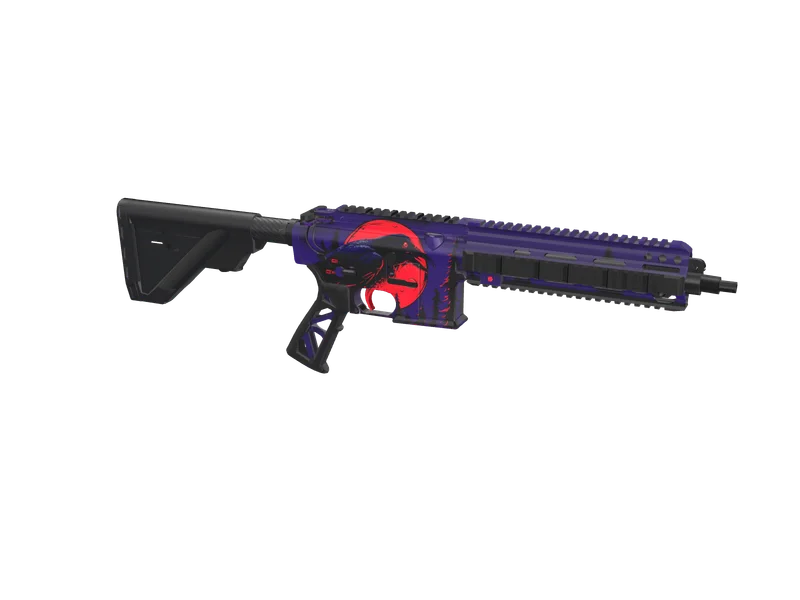 M4 Raven — 3D render of the rifle model, shown from the side