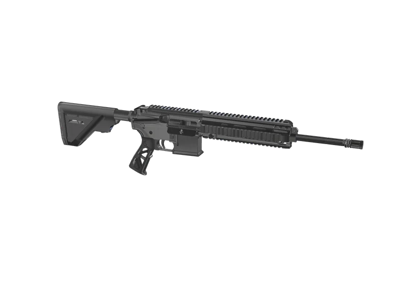 M4 Stormborn — 3D render of the rifle model, shown from the side