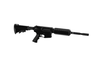 M4a1 Chromium — 3D render of the rifle model, shown from the side