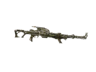 Mghall — 3D render of the machine gun model, shown from the side