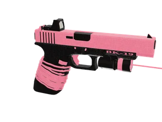 Pinkvvs — 3D render of the pistol model, shown from the side