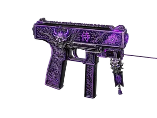 Purpledemon — 3D render of the pistol model, shown from the side