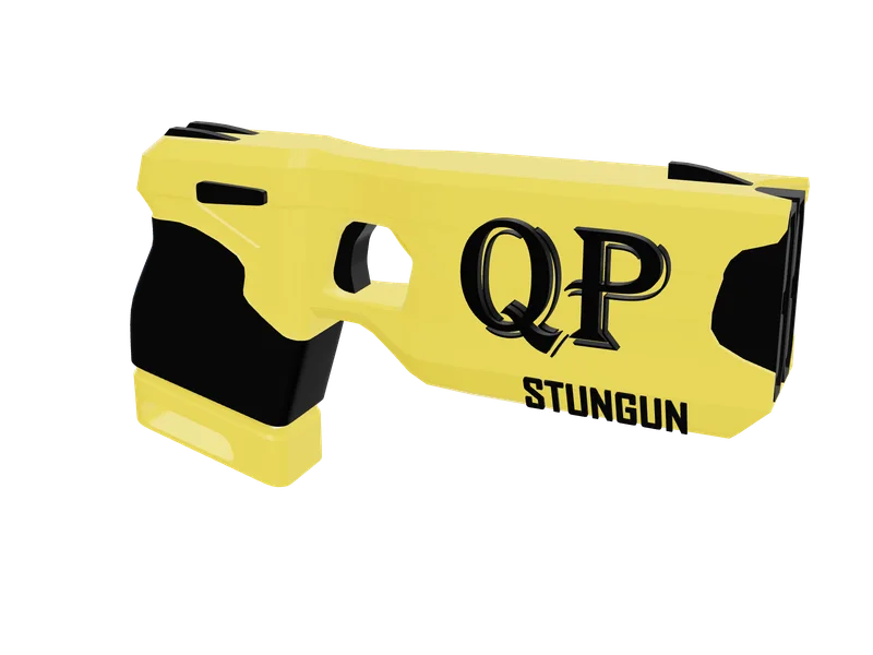 Qpstun — 3D render of the pistol model, shown from the side