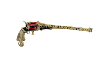 Revovamp — 3D render of the pistol model, shown from the side