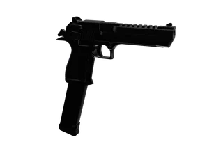 Richsex — 3D render of the pistol model, shown from the side